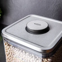 OXO Good Grips Steel Pop 2.0 'Short' Storage Canister Square 2.6L