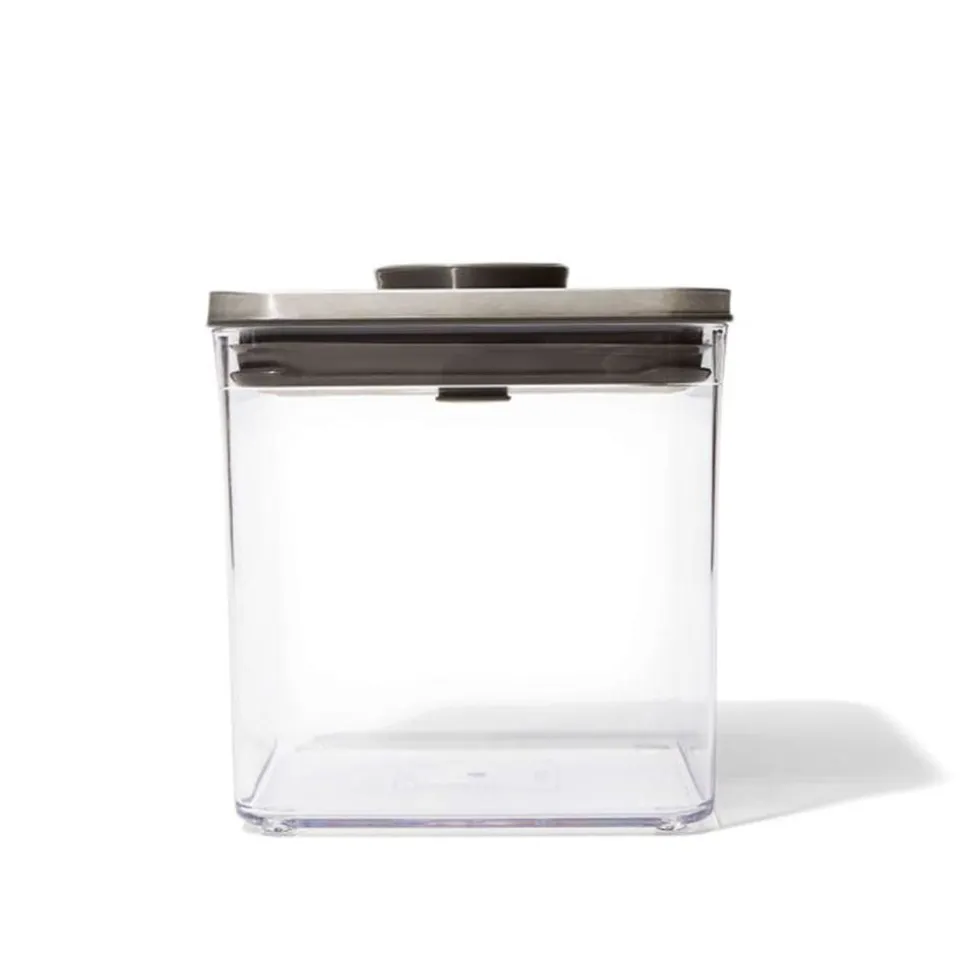 OXO Good Grips Steel Pop 2.0 'Short' Storage Canister Square 2.6L