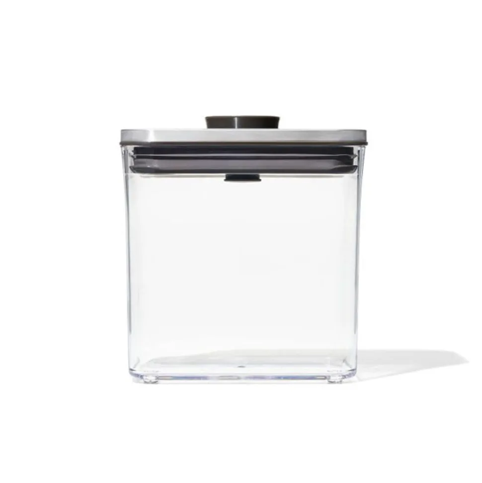 OXO Good Grips Steel Pop 2.0 'Short' Storage Canister Rectangle 1.6L