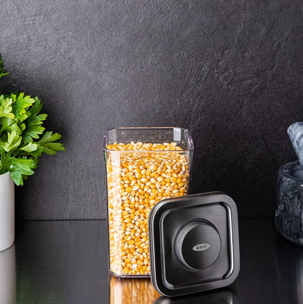 OXO Good Grips Steel Pop 2.0 'Short' Storage Canister Square 1L
