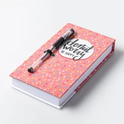 Peach Memo 'Donut/Wine/Bun' Notepad with Pen (Asstd.)