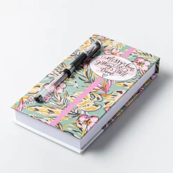 Peach Memo 'Donut/Wine/Bun' Notepad with Pen (Asstd.)