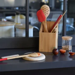 Pebbly Bamboo Mixing Spoon 12