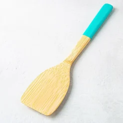 Pebbly Bamboo Turner with Silicone Handle 12