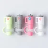 Pure Fun Straw 'Assorted' Straw Caps - Set of 4