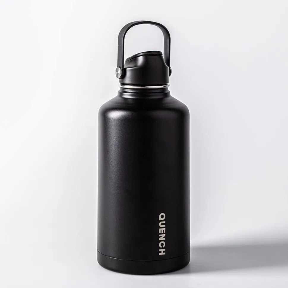 Quench Core Double Wall Bottle with Handle (Black 64oz)