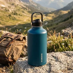 Quench Core Double Wall Bottle with Handle (Blue 64oz)