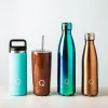 Quench Flow 'Lustre' St-St Double-Wall Water Bottle (Black 17oz)