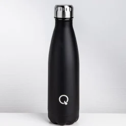 Quench Flow 'Lustre' St-St Double-Wall Water Bottle (Black 17oz)