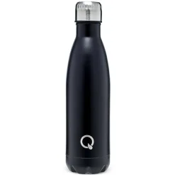 Quench Flow 'Lustre' St-St Double-Wall Water Bottle (Black 17oz)