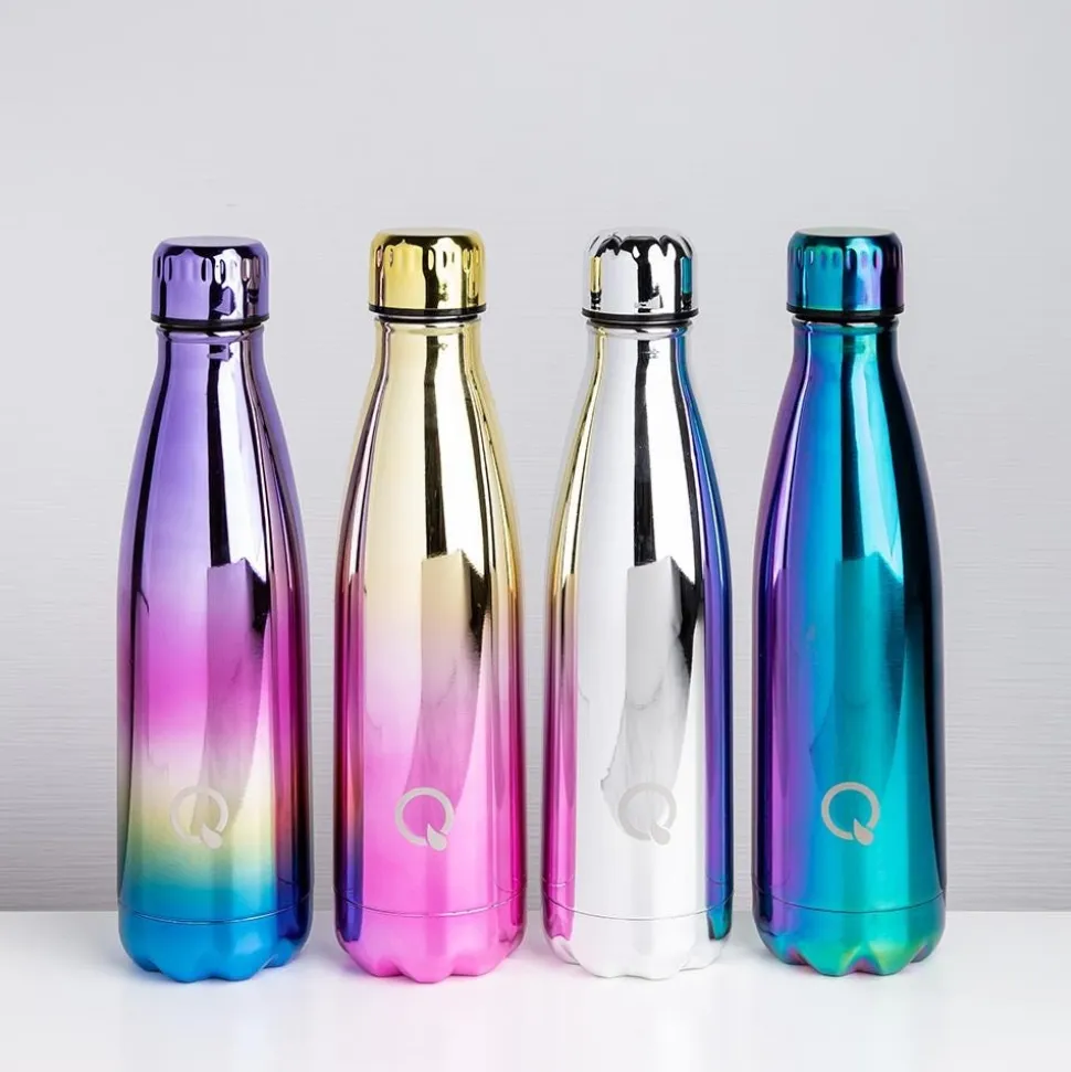 Quench Flow 'Ombre' St-St Double-Wall Water Bottle (Gold 17oz)