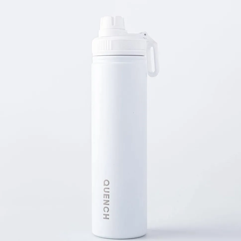 Quench Forza Double Wall Spout Bottle (White 24oz)