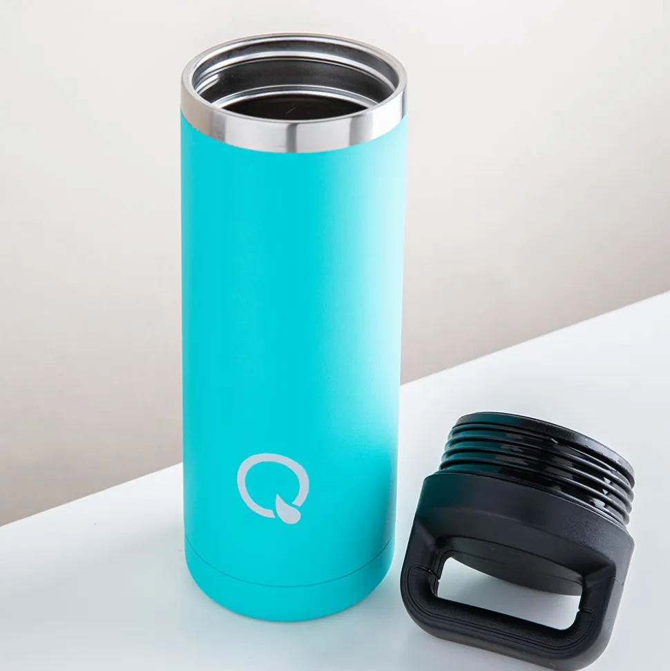 Quench Pulse Double Wall Sport Bottle (Aqua 18oz)