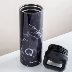 Quench Pulse 'Marble' Double Wall Sport Bottle (Black 18oz)