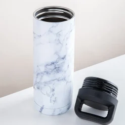 Quench Pulse 'Marble' Double Wall Sport Bottle (White 18oz)