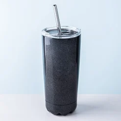 Quench Sippy Double Wall Tumbler with Straw (Black Amethyst 20oz)