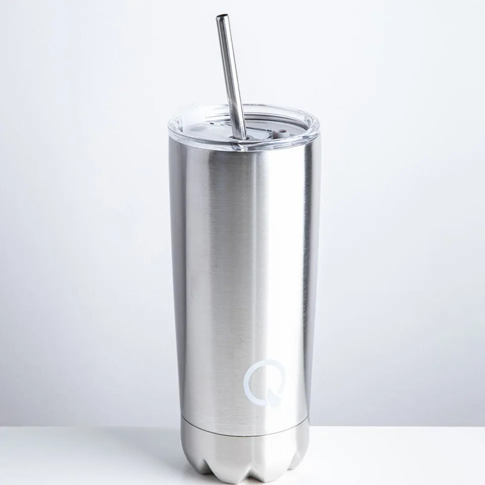 Quench Sippy Double Wall Tumbler with Straw (Stainless Steel 20oz)