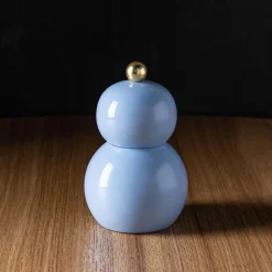 Romer & Bechtel Elite 'Snowman' Wood Pepper Mill (Chambray Blue)