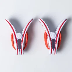 Safdie Canada 'Flip Flop' Beach Towel Clip - Set of 2 (Red/White)