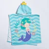 Safdie Summer 'Mermaid' Knit Kids Hooded Towel