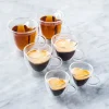 S&Co Barista Amore Double Wall Glass Coffee Mug - Set of 2