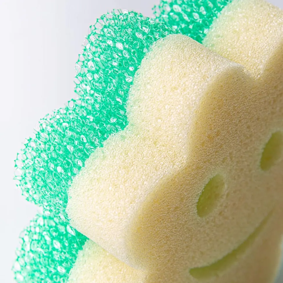 Scrub Daddy Scrub Mommy Power Flower Dual-Sided Sponge (green)