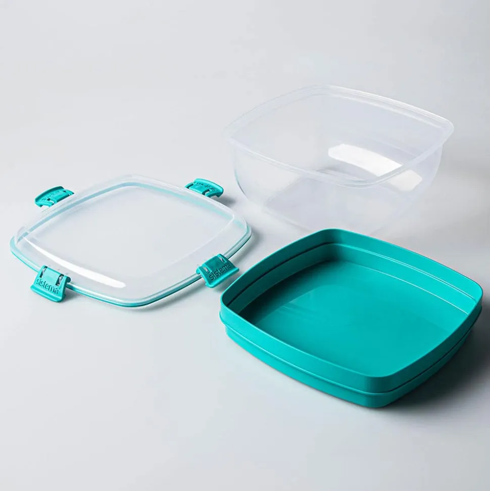 Sistema Klip It To Go Bright Tab Salad and Sandwich Container (Asstd.)