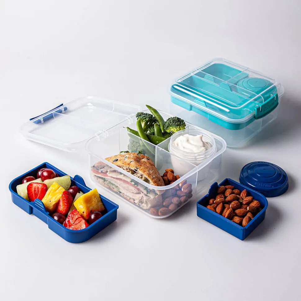 Sistema Klip It To Go Bright Tab 'Square' Bento-Style Box (Asstd.)