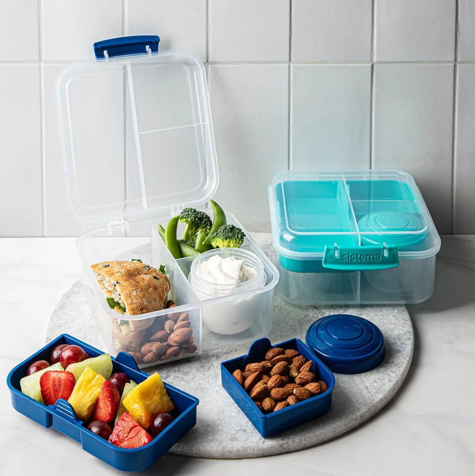 Sistema Klip It To Go Bright Tab 'Square' Bento-Style Box (Asstd.)