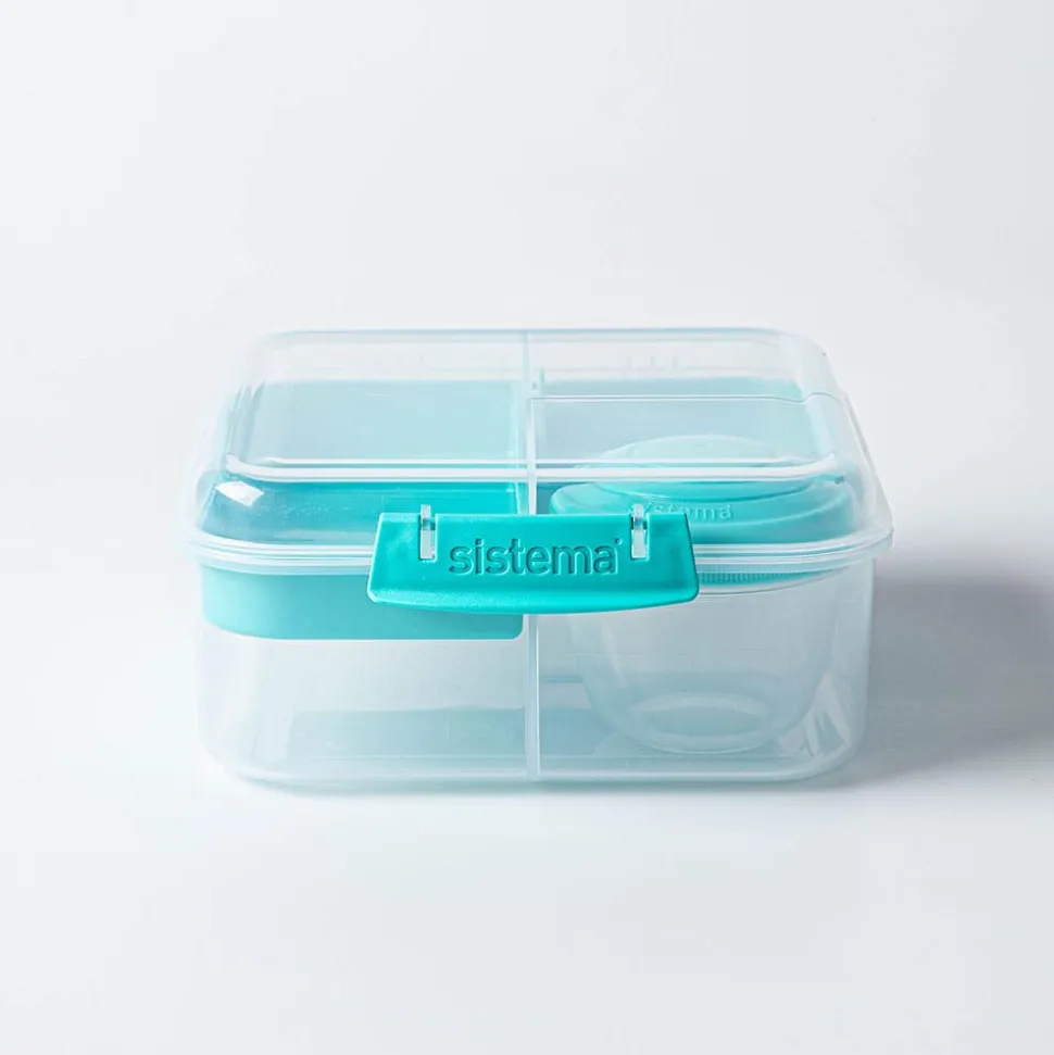 Sistema Klip It To Go Bright Tab 'Square' Bento-Style Box (Asstd.)