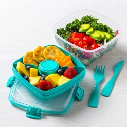 Sistema Klip It To Go Bright Tab 1.1L Salad Storage Container