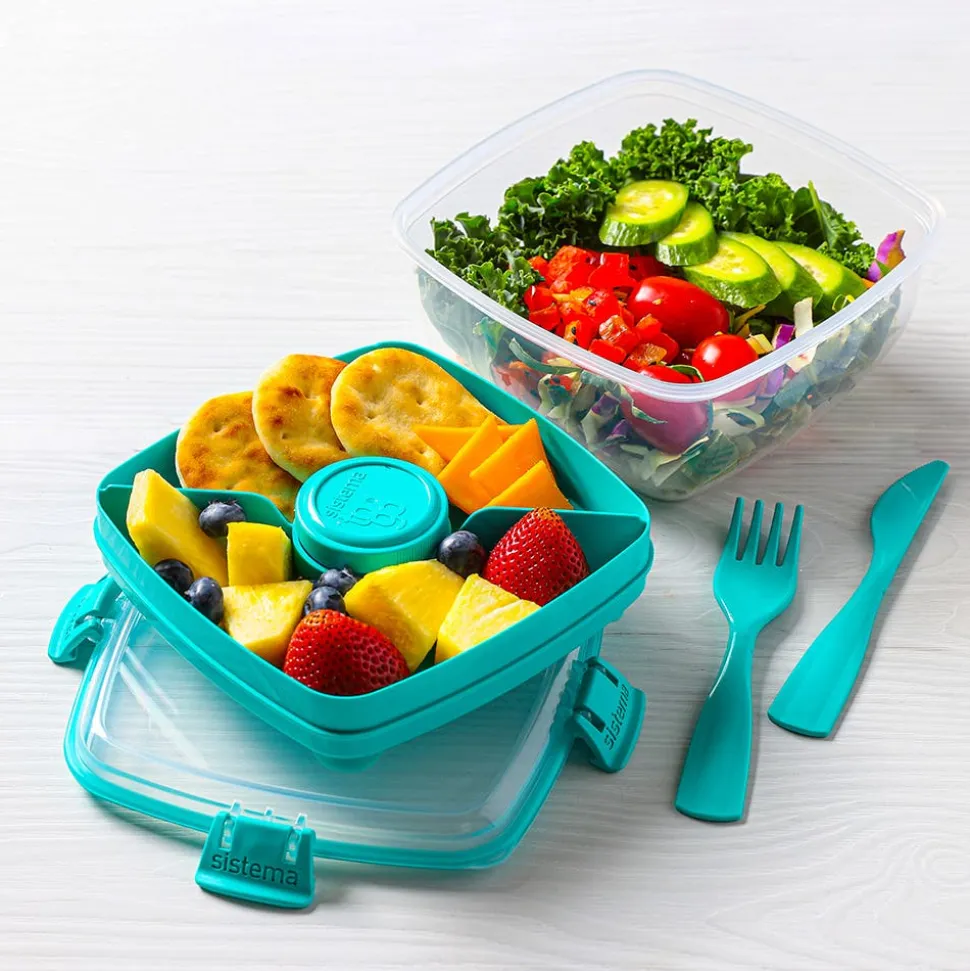 Sistema Klip It To Go Bright Tab 1.1L Salad Storage Container