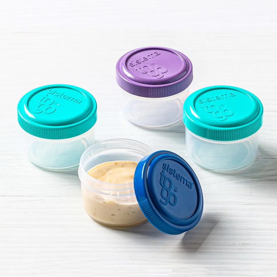 Sistema Klip It To Go 35ml Salad Dressing Container - Set of 4