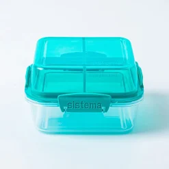Sistema Klip It To Go Stack Lunch Container Square 1.24l