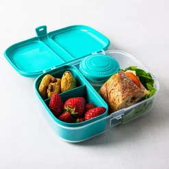 Sistema To Go Ribbon Divided Lunch Container Turquoise