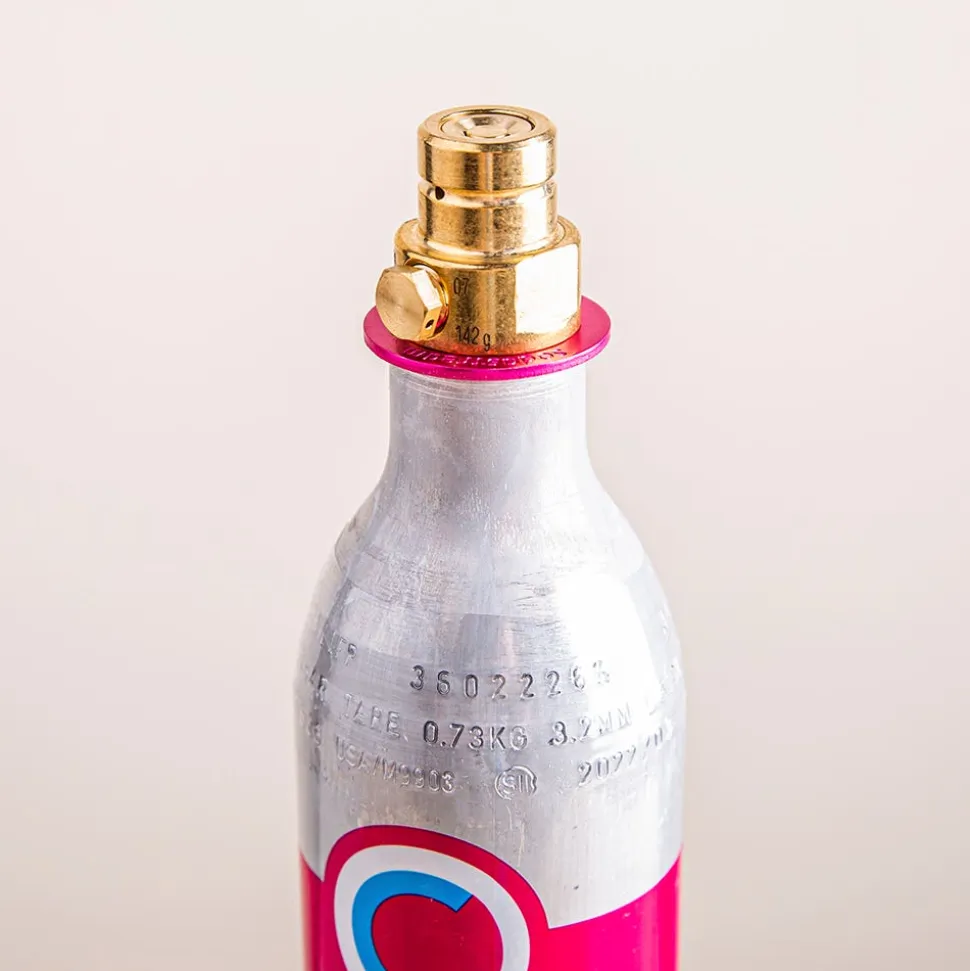 Sodastream Co2 'New Innovation' Cylinder Full Licensed Spare (Pink)