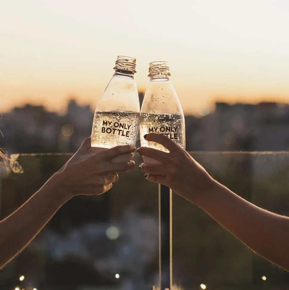 Sodastream Fuse2 'My Only Bottle' Plastic Soda Bottle (Clear/Black)