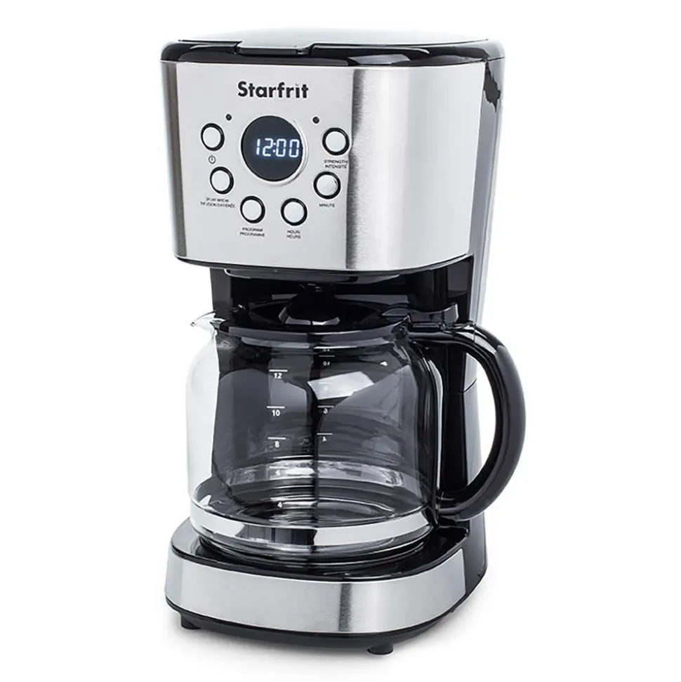 Starfrit Breakfast Collection Programmable 12- Cup Coffee Maker