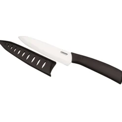Starfrit Ceramic 6" Chef Knife with Sheath (Black/White)