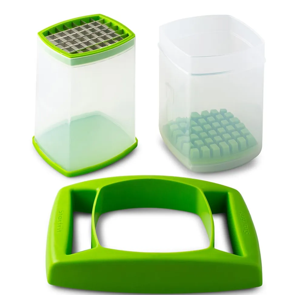 Starfrit Easy Fries French Fry Cutter (Clear/Green)