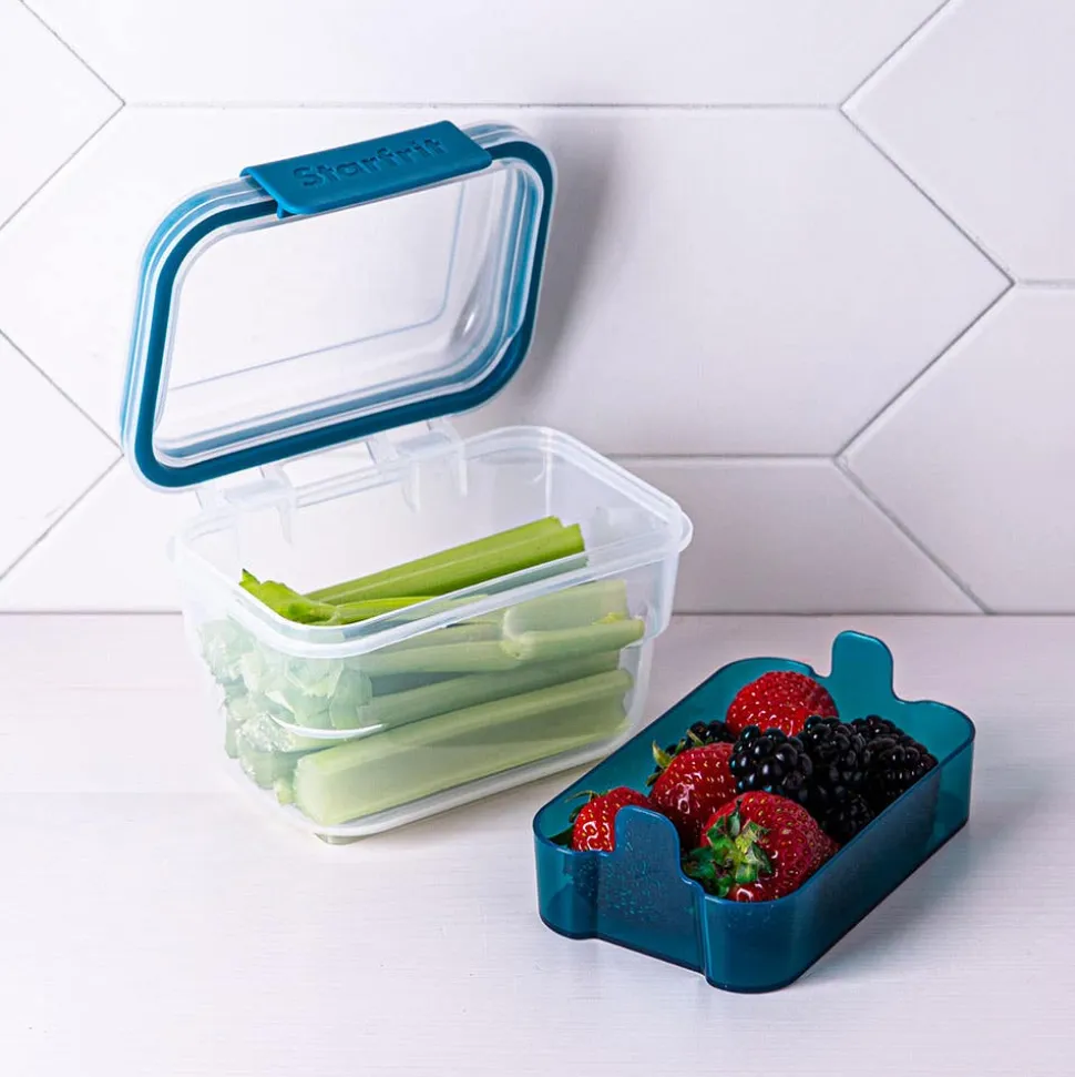 Starfrit Easy Lunch 2-Tier Snack To-Go (Blue)