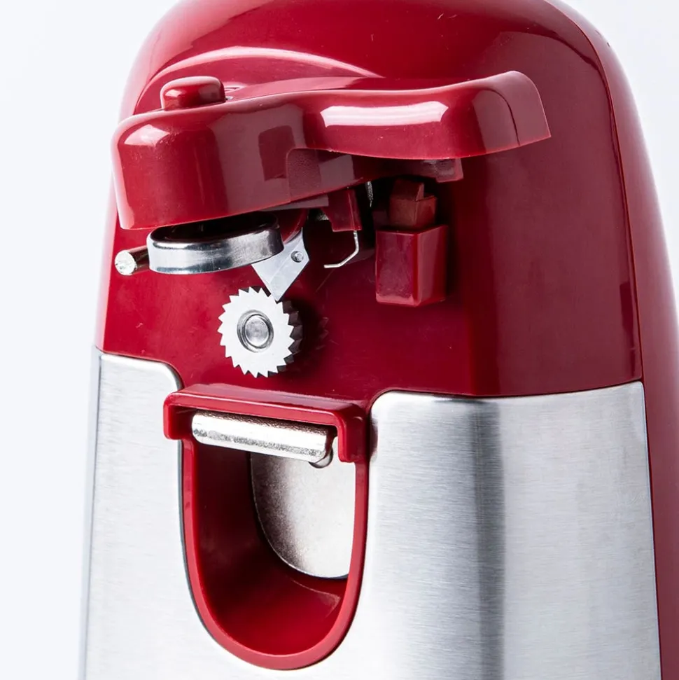 Starfrit Mightican Electric Can Opener (Red/Stainless Steel)
