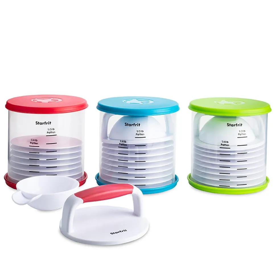 Starfrit Patty Hamburger Press with 8 Dividers - Set of 12