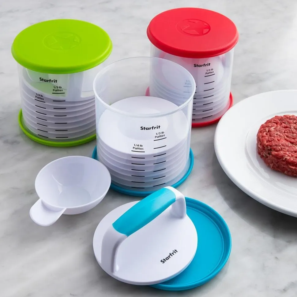 Starfrit Patty Hamburger Press with 8 Dividers - Set of 12