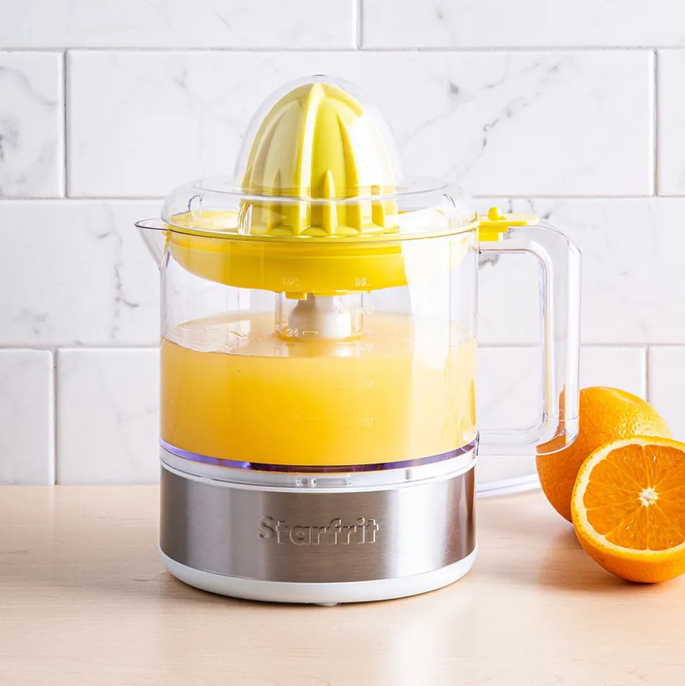 Starfrit Push Down Press Juicer (White/Stainless Steel)