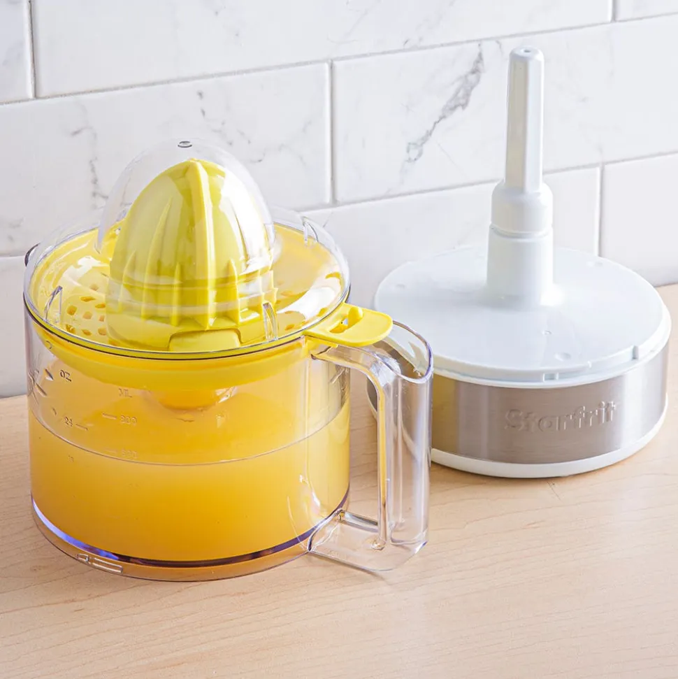 Starfrit Push Down Press Juicer (White/Stainless Steel)