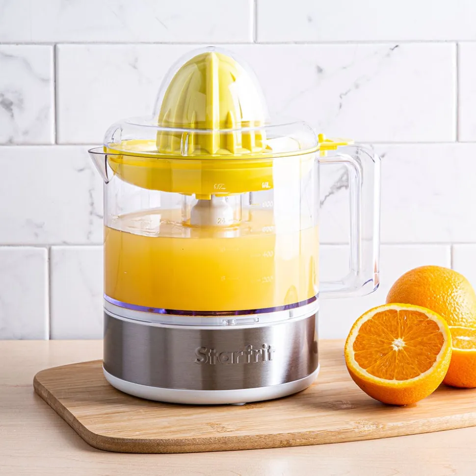 Starfrit Push Down Press Juicer (White/Stainless Steel)