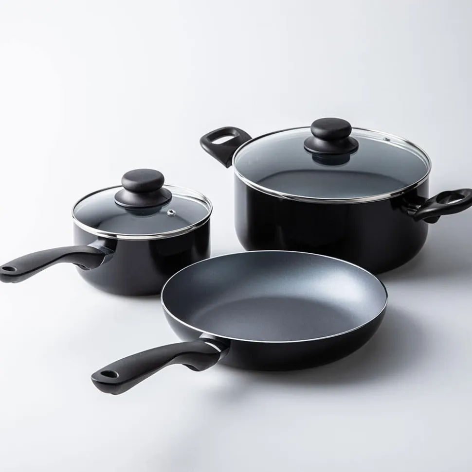 Starfrit Simplicity Cookware Combo - Set of 5 (Black)