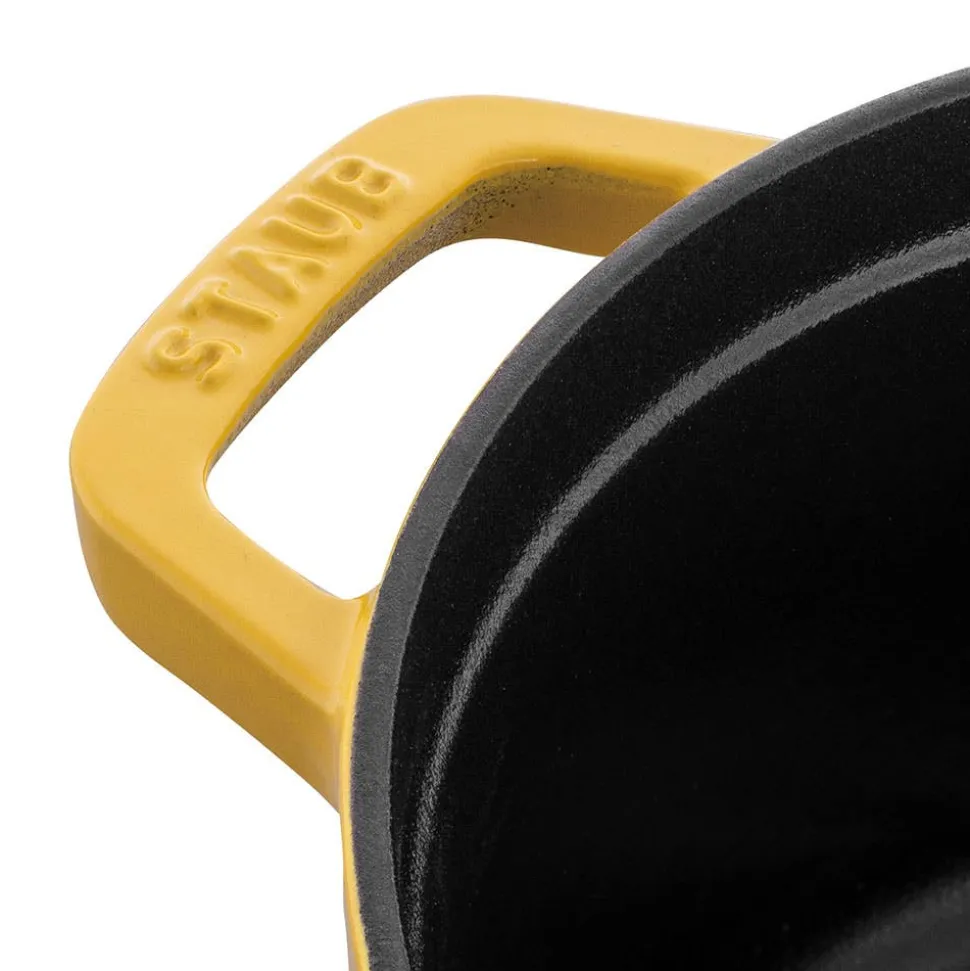 Staub France Cast Iron Round Cocotte (Citron)
