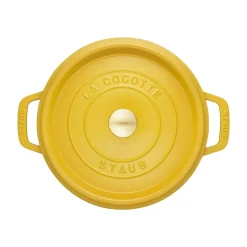 Staub France Cast Iron Round Cocotte (Citron)